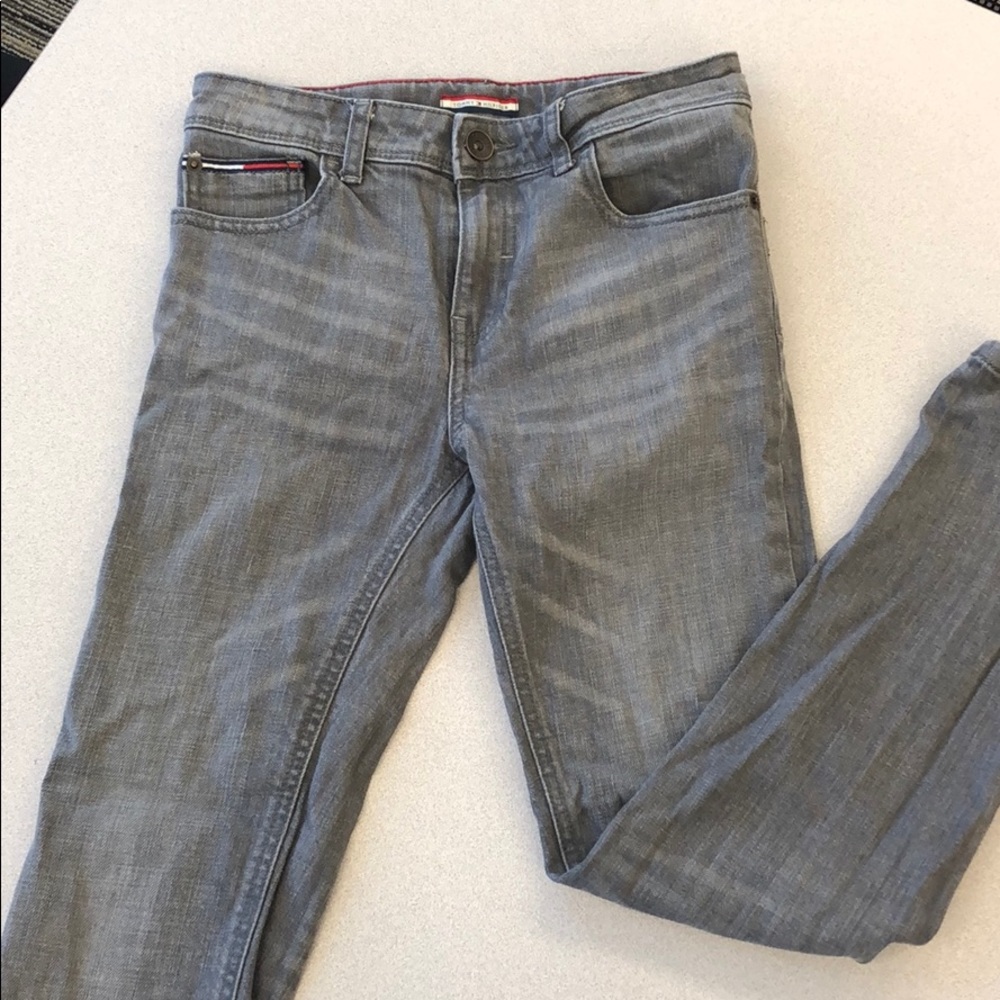 Tommy Hilfiger gray skinny jeans
